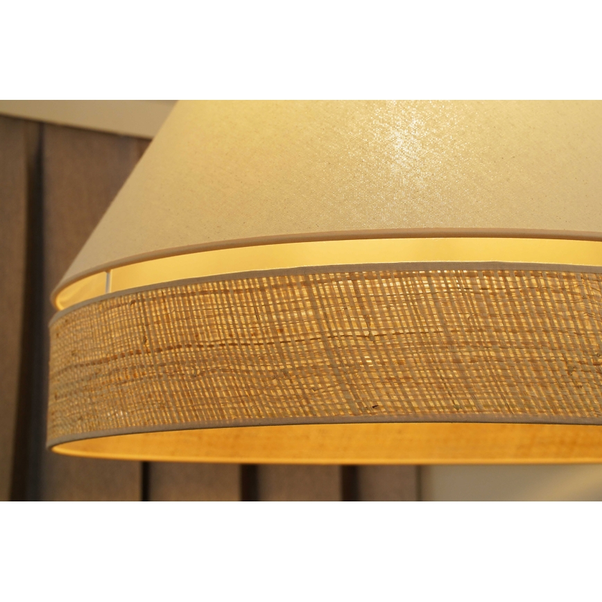 Duolla - Hängeleuchte YUTE AVIGNON 1xE27/15W/230V d 60 cm cremefarben/beige
