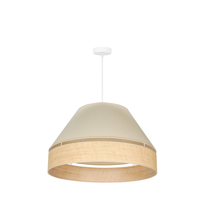 Duolla - Hängeleuchte YUTE AVIGNON 1xE27/15W/230V d 60 cm cremefarben/beige