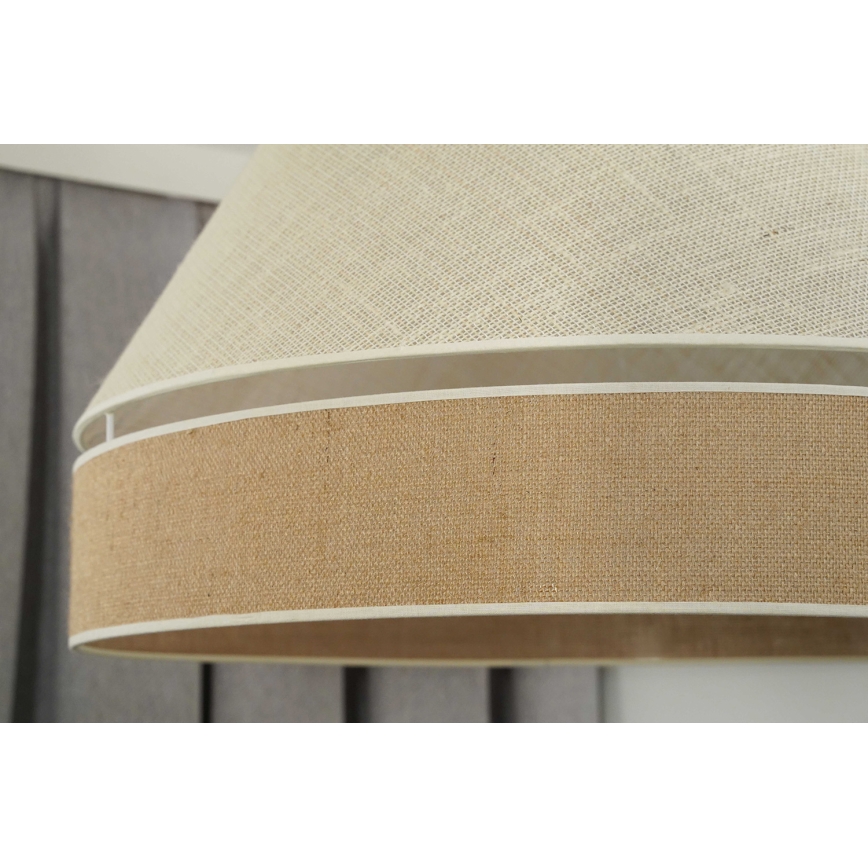 Duolla - Hängeleuchte YUTE AVIGNON 1xE27/15W/230V d 60 cm grau/braun