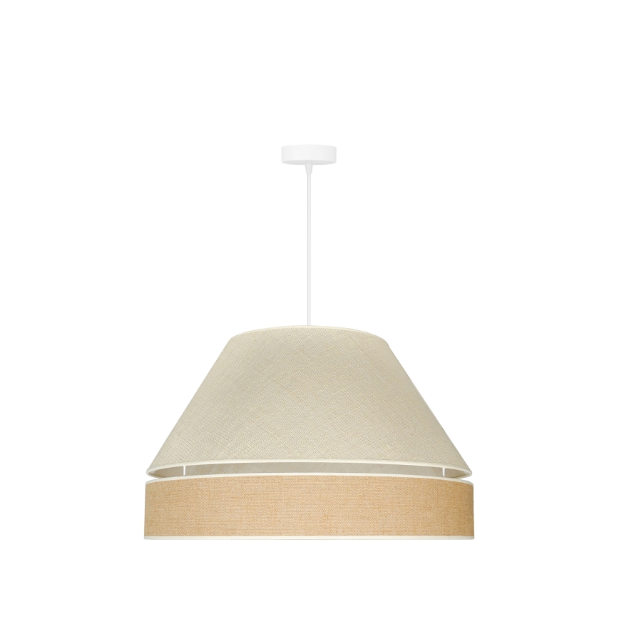 Duolla - Hängeleuchte YUTE AVIGNON 1xE27/15W/230V d 60 cm grau/braun
