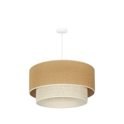 Duolla - Hängeleuchte YUTE BOHO 3xE27/15W/230V d 60 cm braun/cremefarben