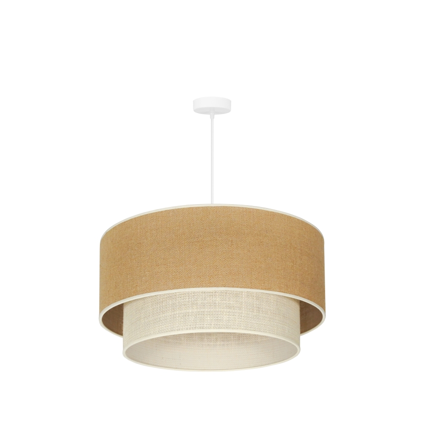 Duolla - Hängeleuchte YUTE BOHO 3xE27/15W/230V d 60 cm braun/cremefarben