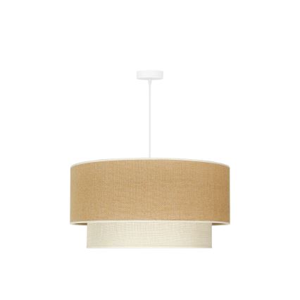 Duolla - Hängeleuchte YUTE BOHO 3xE27/15W/230V d 60 cm braun/cremefarben