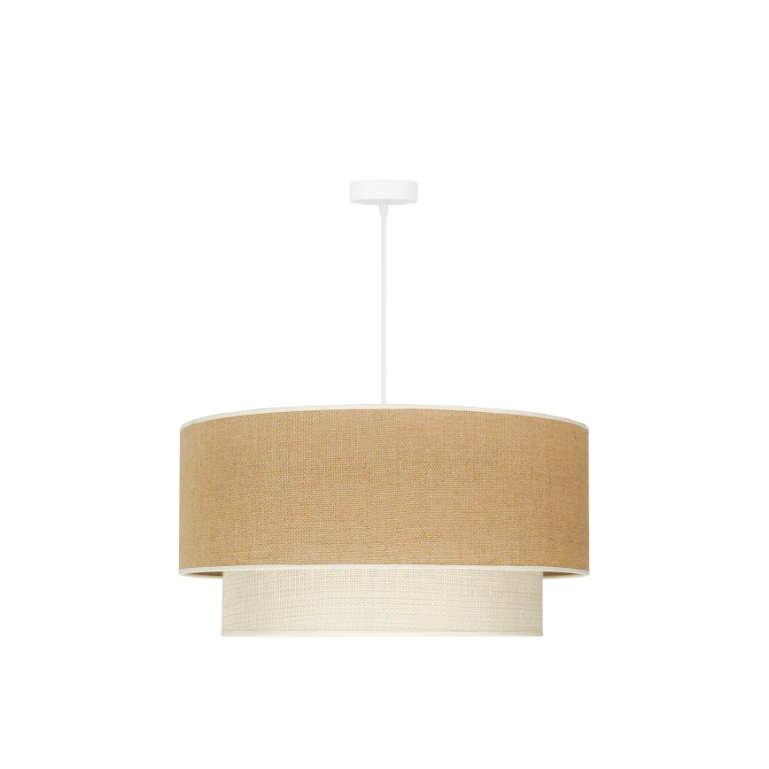 Duolla - Hängeleuchte YUTE BOHO 3xE27/15W/230V d 60 cm braun/cremefarben