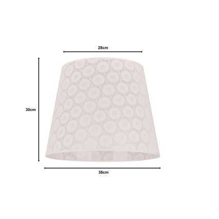 Duolla - Lampenschirm für Hängeleuchte CLASSIC L E27 d 38 cm weiß