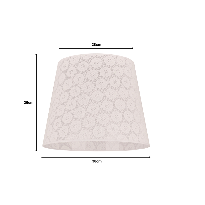 Duolla - Lampenschirm für Hängeleuchte CLASSIC L E27 d 38 cm weiß