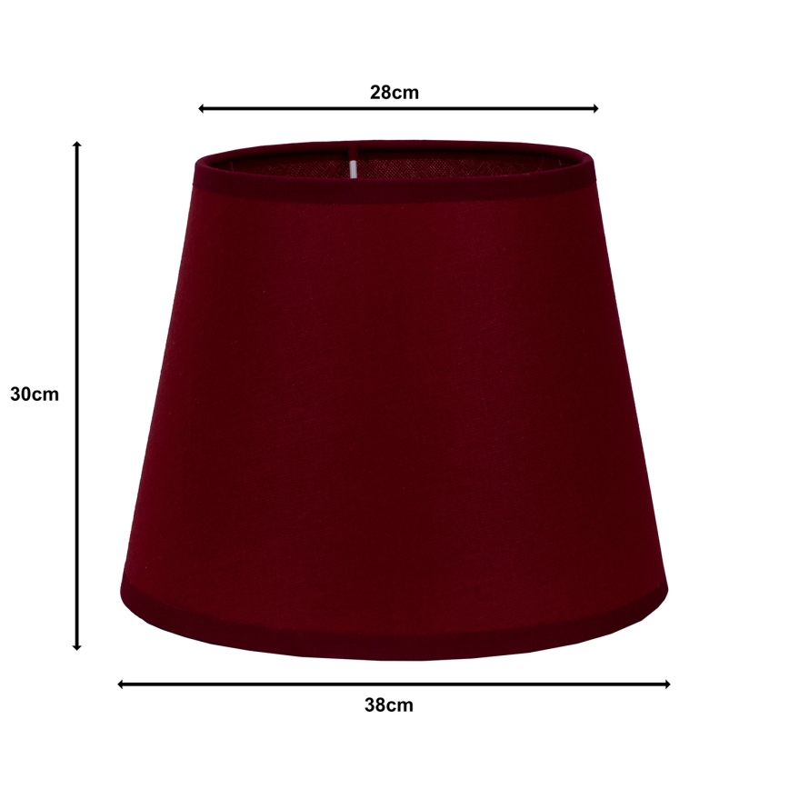 Duolla - Lampenschirm für Stehleuchte CLASSIC L E27 d 38 cm burgunderrot