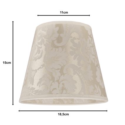Duolla - Lampenschirm für Tischleuchte SOFIA XS E14 d 18,5 cm beige