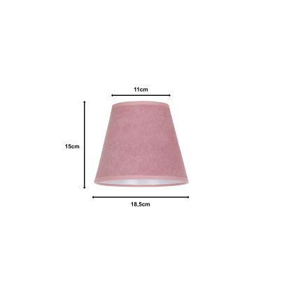 Duolla - Lampenschirm SOFIA XS E14 d 18,5 cm rosa