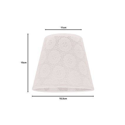 Duolla - Lampenschirm SOFIA XS E14 d 18,5 cm weiß