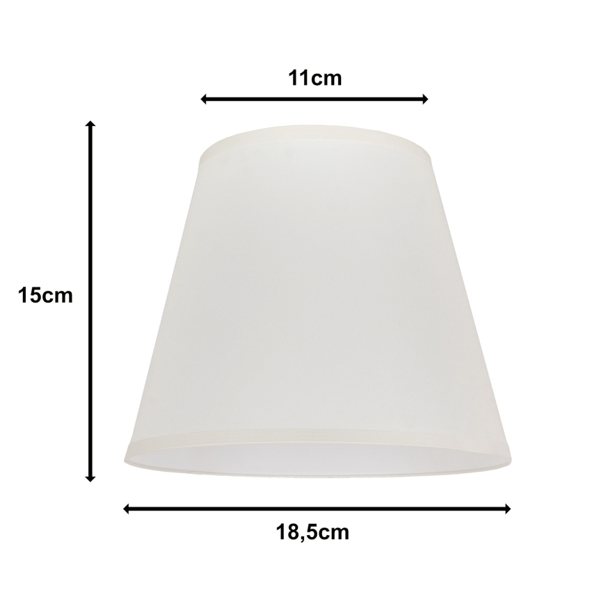 Duolla - Lampenschirm für Tischlampe SOFIA XS E14 Ø 18,5 cm cremefarben