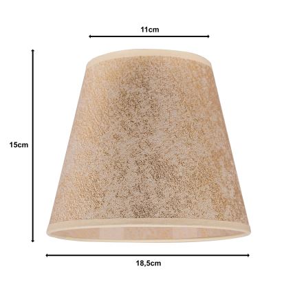 Duolla - Lampenschirm für Tischlampe SOFIA XS E14 Ø 18,5 cm gold
