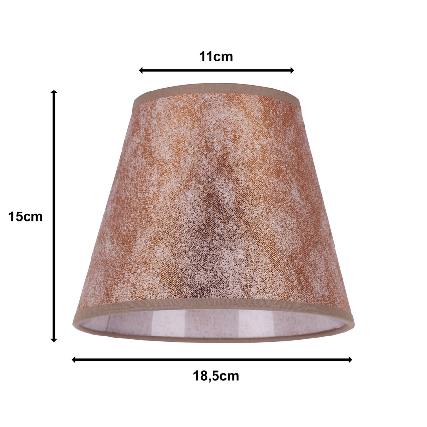 Duolla - Lampenschirm für Tischlampe SOFIA XS E14 Ø 18,5 cm kupferfarben