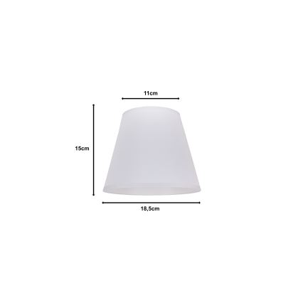 Duolla - Lampenschirm für Tischlampe SOFIA XS E14 Ø 18,5 cm Weiß