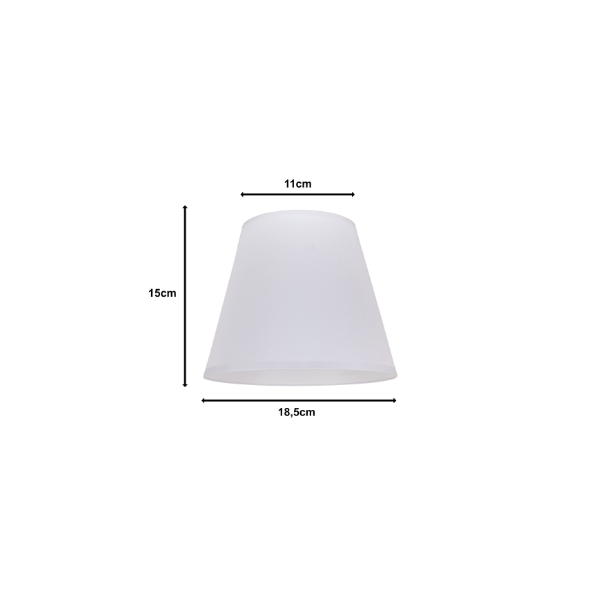 Duolla - Lampenschirm für Tischlampe SOFIA XS E14 Ø 18,5 cm Weiß