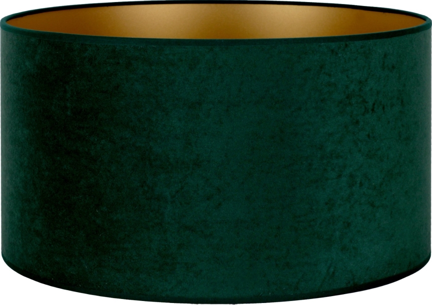 Duolla - Lampenschirm VELVET E27 d 35 cm grün/golden