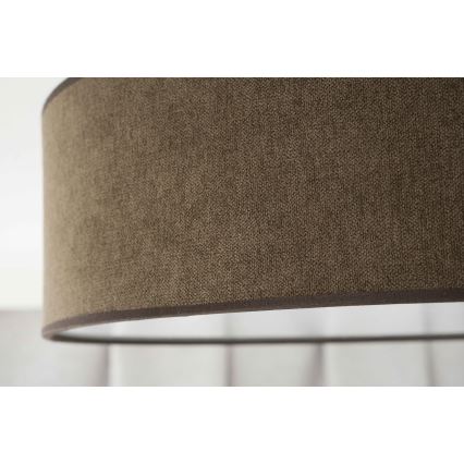 Duolla - LED-Deckenleuchte CORTINA LED/26W/230V d 45 cm 4000K braun