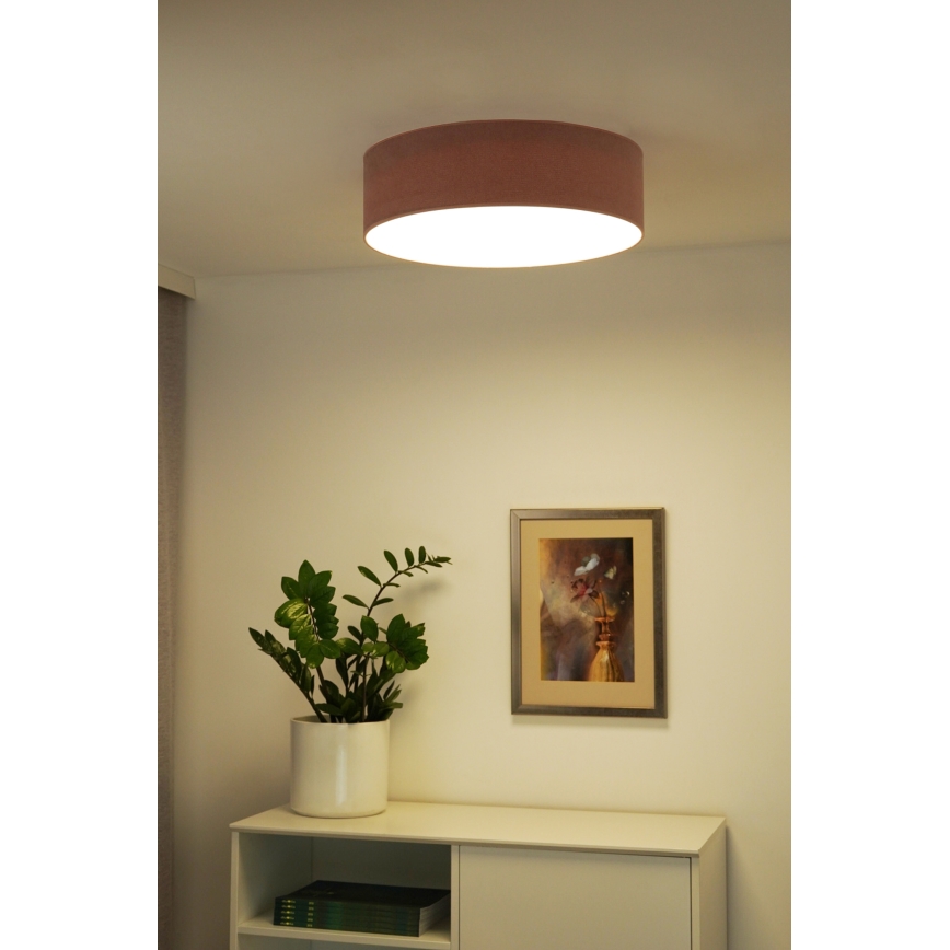Duolla - LED-Deckenleuchte CORTINA LED/26W/230V d 45 cm 4000K rosa