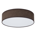 Duolla - LED Deckenleuchte CORTINA LED/26W/230V Ø 30 cm 4000K Braun