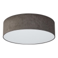 Duolla - LED Deckenleuchte CORTINA LED/26W/230V Ø 45 cm 4000K Braun