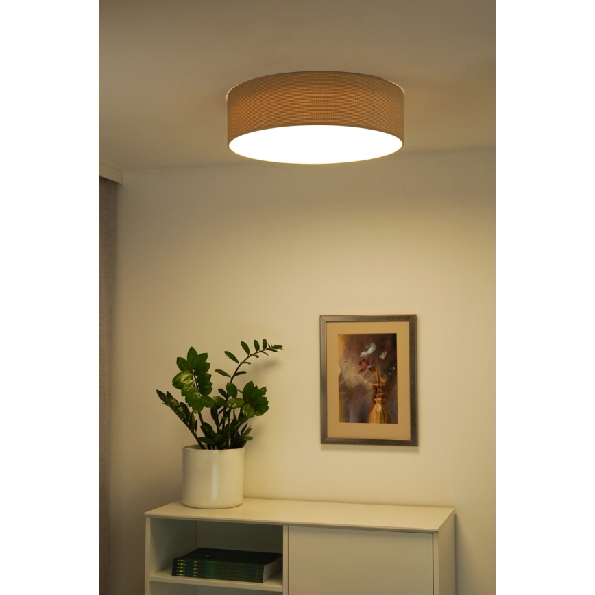 Duolla - LED Deckenleuchte CORTINA LED/26W/230V Ø 30 cm 4000K Beige