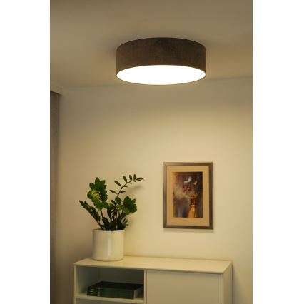 Duolla - LED Deckenleuchte CORTINA LED/26W/230V Ø 30 cm 4000K Braun