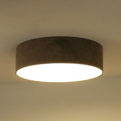Duolla - LED Deckenleuchte CORTINA LED/26W/230V Ø 30 cm 4000K Braun