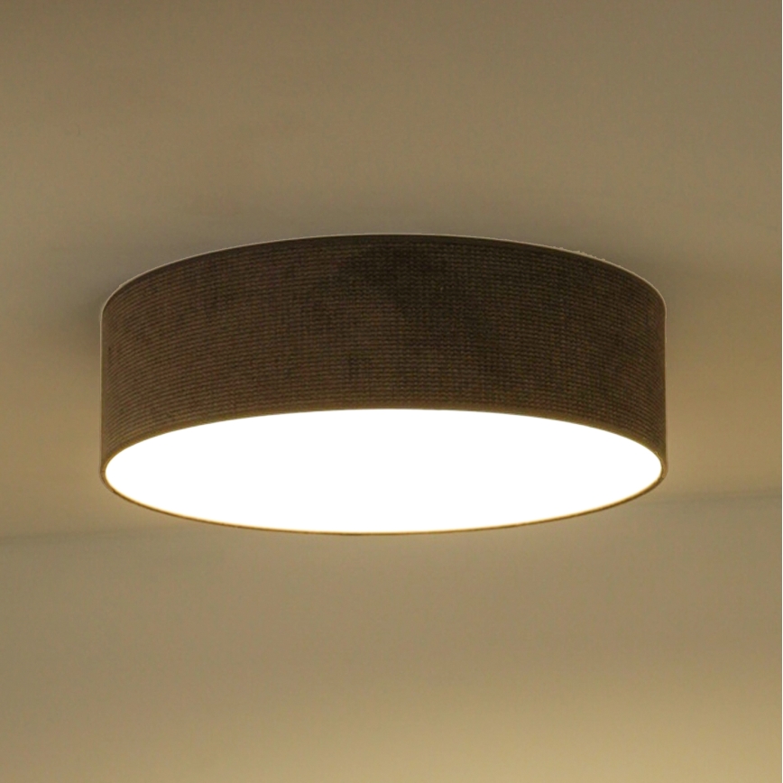 Duolla - LED Deckenleuchte CORTINA LED/26W/230V Ø 30 cm 4000K Braun