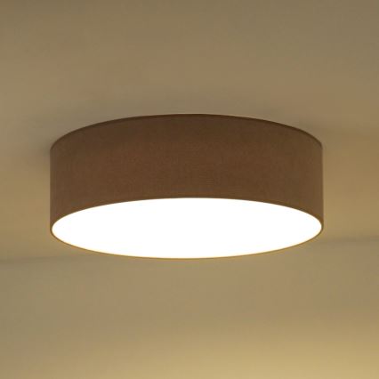 Duolla - LED Deckenleuchte CORTINA LED/26W/230V Ø 45 cm 4000K Braun