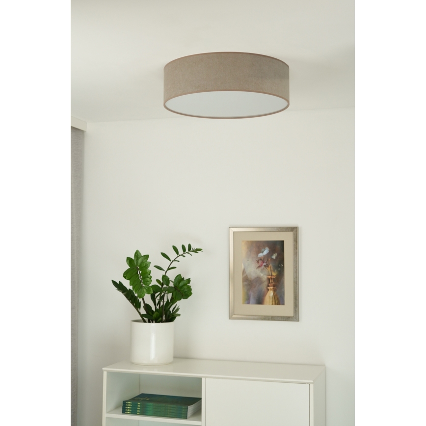 Duolla - LED Deckenleuchte CORTINA LED/26W/230V Ø 45 cm 4000K Braun