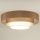Duolla - LED-Deckenleuchte LUNETA LED/26W/230V d 60 cm 4000K braun/golden/weiß
