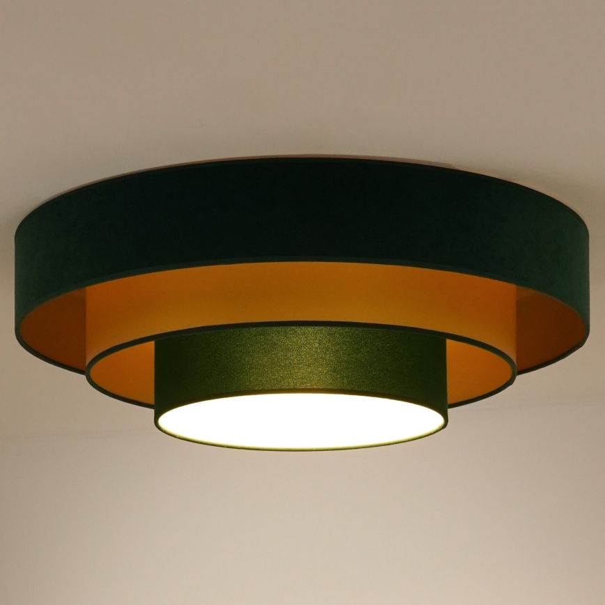 Duolla - LED-Deckenleuchte LUNETA LED/26W/230V d 60 cm 4000K grün/golden
