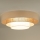Duolla - LED-Deckenleuchte LUNETA LED/26W/230V d 60 cm 4000K Rattan/beige/braun