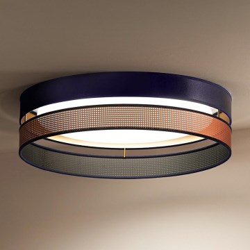 Duolla - LED-Deckenleuchte ROLLER DUO SHINY LED/24W/230V d 45 cm blau/kupfern