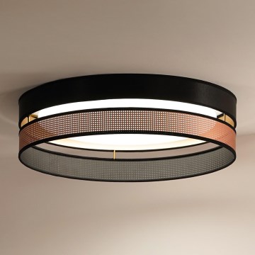 Duolla - LED-Deckenleuchte ROLLER DUO SHINY LED/24W/230V d 45 cm schwarz/kupfern