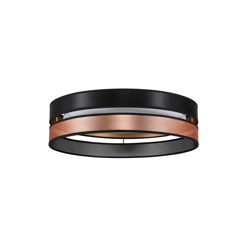 Duolla - LED-Deckenleuchte ROLLER DUO SHINY LED/24W/230V d 45 cm schwarz/kupfern