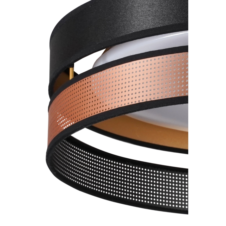 Duolla - LED-Deckenleuchte ROLLER DUO SHINY LED/24W/230V d 45 cm schwarz/kupfern