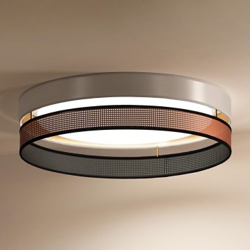 Duolla - LED-Deckenleuchte ROLLER DUO SHINY LED/24W/230V d 45 cm weiß/kupfern