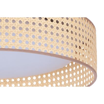 Duolla - LED-Deckenleuchte ROLLER LED/24W/230V d 45 cm Rattan