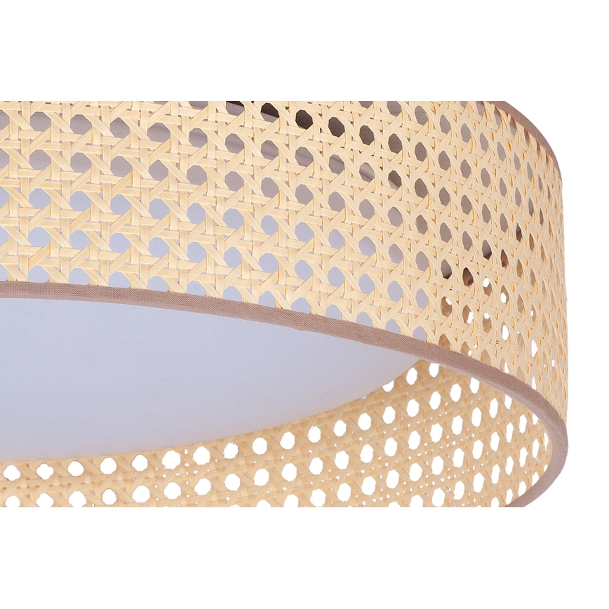 Duolla - LED-Deckenleuchte ROLLER LED/24W/230V d 45 cm Rattan