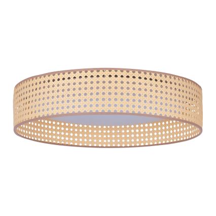 Duolla - LED-Deckenleuchte ROLLER LED/24W/230V d 45 cm Rattan