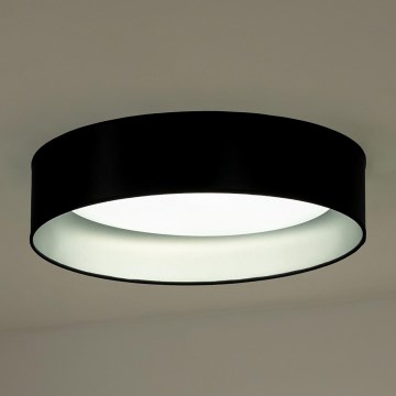 Duolla - LED-Deckenleuchte ROLLER LED/24W/230V d 45 cm schwarz/silbern