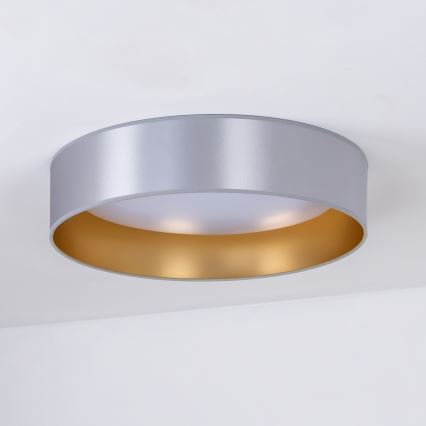 Duolla - LED-Deckenleuchte ROLLER LED/24W/230V d 45 cm silbern/golden