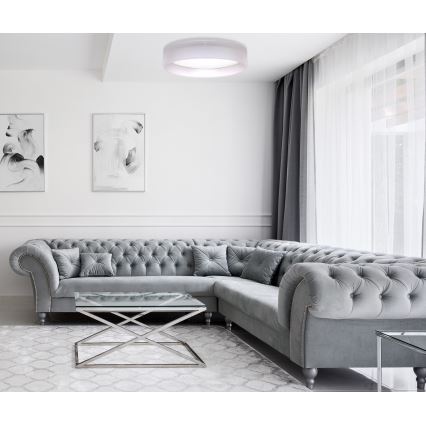 Duolla - LED-Deckenleuchte ROLLER LED/24W/230V Leuchte d 45 cm grau