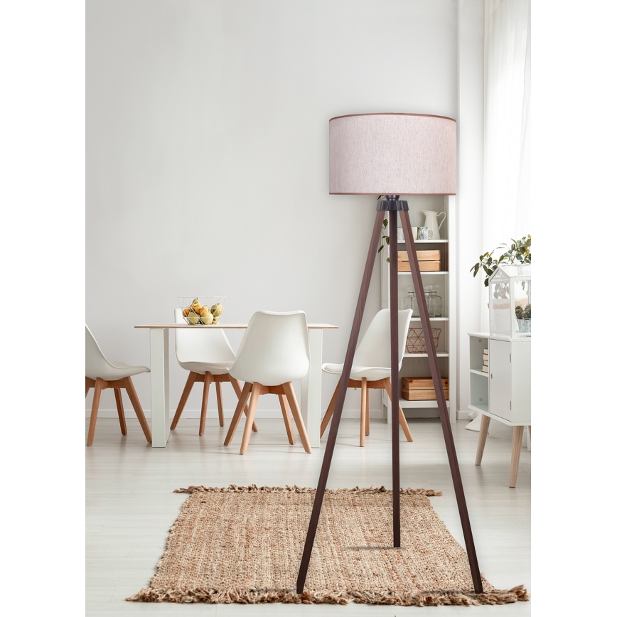 Duolla - Stehleuchte 1xE27/60W/230V d 44 cm beige/braun