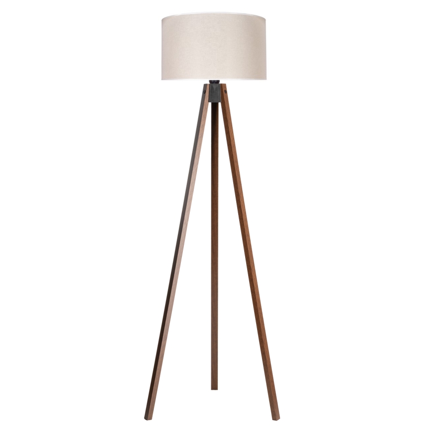 Duolla - Stehleuchte 1xE27/60W/230V d 44 cm cremefarben/Wenge