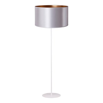 Duolla - Stehleuchte CANNES 1xE27/15W/230V d 45 cm silbern/kupfern/weiß