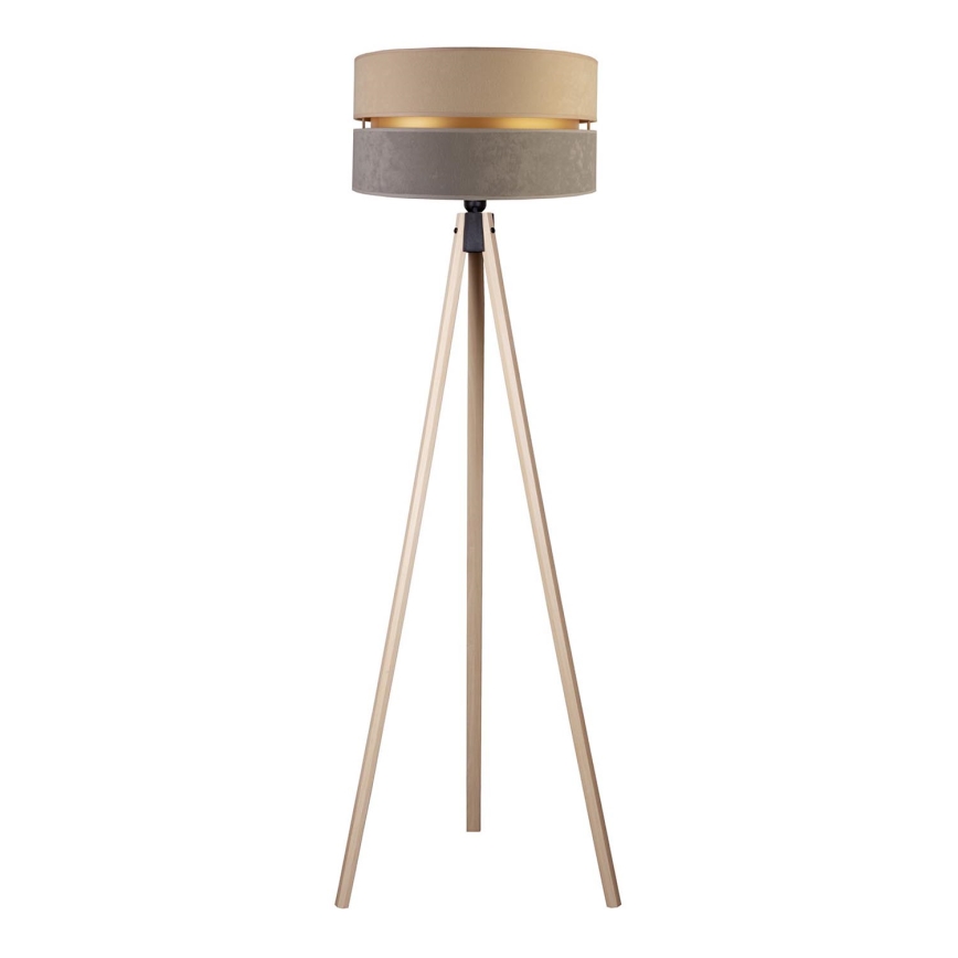 Duolla - Stehleuchte DUO 1xE27/60W/230V d 44 cm beige/grau/beige