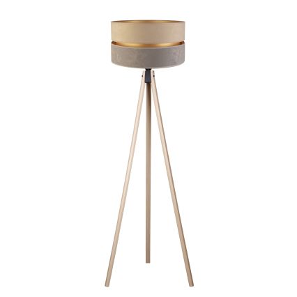 Duolla - Stehleuchte DUO 1xE27/60W/230V d 44 cm beige/grau/beige