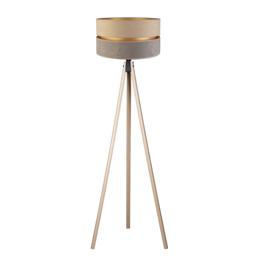 Duolla - Stehleuchte DUO 1xE27/60W/230V d 44 cm beige/grau/beige